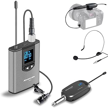 Amazon | Alvoxcon ワイヤレスマイク UHF ピンマイク ワイヤレス